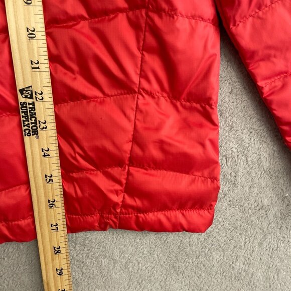 NEW Lands' End Men's M 800 Packable Down Jacket Classic Cherry Red Full Zip - Picture 3 of 9
